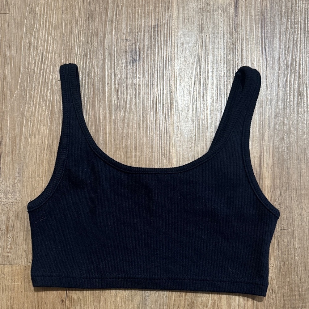 Saturday New York Tank Cropped Navy Blue Small